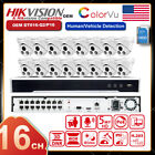Hikvision 16Ch Poe 5Mp Full Colorvu Ip Camera System 12Mp Nvr Home Security Lot