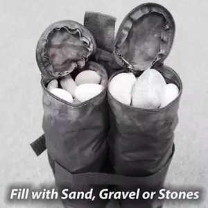 Weight Bags for Instant Pop up Canopy, Sand Bags, Leg Weight, 4 Pack, Black,  - Picture 1 of 7