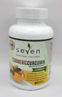Seven Turmeric Curcumin 60 Capsules - W/ Bioperine Turmericcurcumin High Potency