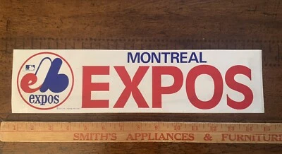 Vintage 1980s Asco Rah Rahs! Bumper Sticker MLB Montreal Expos - Image 1 of 2