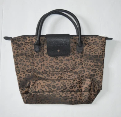 Bolso de Mano Chico’s Leopardo Estampado Animal Cremallera Ligero Embalable Foto 1 de 4