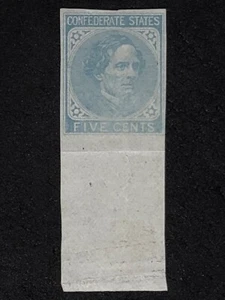 MS-44 US CONFEDERATE STATES STAMP # 7, MNG CV $22 8024 - Picture 1 of 2