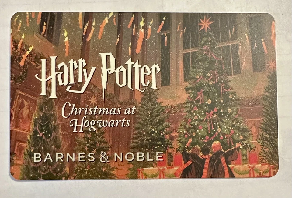 Harry Potter Christmas At Hogwarts Barnes And Noble Gift Card. NO CASH VALUE - Image 1 of 1
