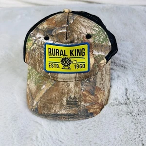 Rural King Hat Camo Youth Snapback Baseball Cap Camo Farm Home Store Est 1960 - Picture 1 of 9