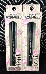 2x IONI SCHWARZ ULTRA-CREMIG PRÄZISER STIFT 24H TRAGEN WASSERFEST BUNTSTIFT EYELINER - Bild 1 von 5