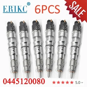 6pcs Common Rail Injector 0445120080 65.10401-7004A For Daewoo Doosan DL06S 5.9L - Picture 1 of 7