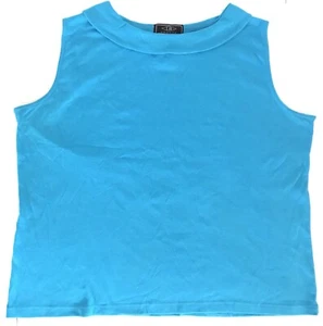 LB Sports Lauren Brooks Womens Plus Size 3X Blue Sleeveless Top Pullover - Picture 1 of 7