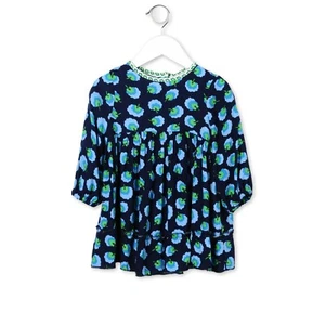 Stella Mccartney Kids girls outfit dress 382809 navy flower size 12 month baby - Picture 1 of 4