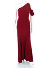 Parker Womens One Shoulder Rosewood Sarah Gown Dress Red Size 6 10946798