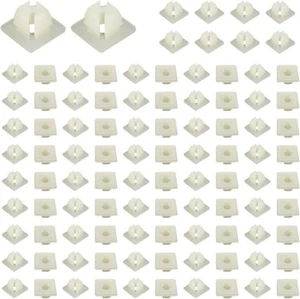 100 PIEZAS Inserciones de tornillo de matrícula Inserciones de nailon para 100 tornillos de clip de tuerca delanteros - Imagen 1 de 5