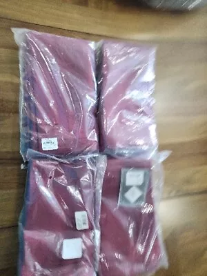 Servilletas de lino Waterford, Addison, Tawny Port Borgoña, juego de 16, nuevas en paquete Foto 1 de 4