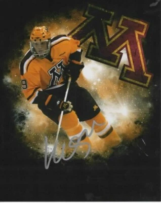 Foto firmada por Kyle Okposo Minnesota Golden Gophers 8x10 certificado de autenticidad LOM (PH4322) Foto 1 de 2
