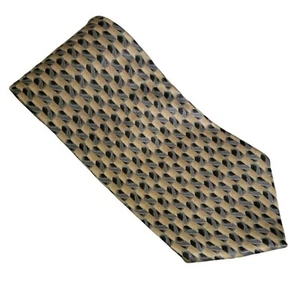 Van Heusen Silk Tie Striped Brown Mens Necktie Made In USA Business - Picture 1 of 4