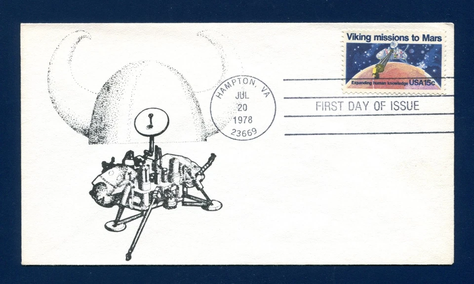 Sc. 1759 Viking Missions to Mars FDC - Blue Planet Enterprises - Image 1 of 1