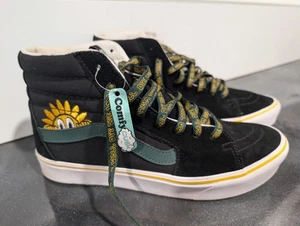 Vans Off The Wall Skater Shoes Men's 9.5 Trip Outdoors Sun Rise Black High Top - Picture 1 of 13