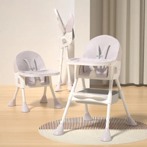 High Chair Baby Toddler with Removable Dining Tray 5-Point Harness Foldable Pink - Picture 1 of 15