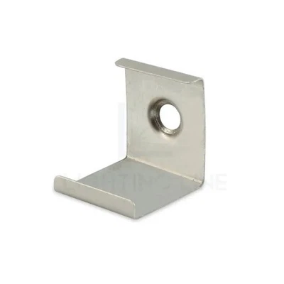 STAFFA IN METALLO PER IL FISSAGGIO DEL PROFILO PER LED ANGOLARE - Immagine 1 di 4