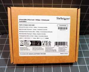 StarTech 4-Port USB-C 10Gbps PCIe Card, 4X Independent USB 3.2 Controllers - Picture 1 of 1