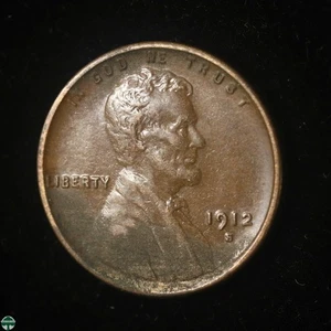1912-S Lincoln Wheat Cent - Extra Fine Details: Corroded - Picture 1 of 2