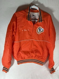 VINTAGE MADE IN USA CAL CAL CALIFORNIA SKI ORANGE WINDBREAKER SITCHED PATCH XL 1F - Bild 1 von 12