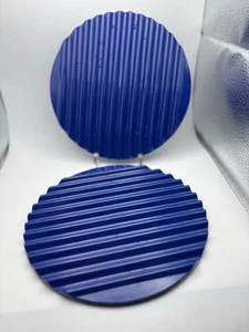 Set Of 2 Blue Copco 1970 Stackable Melamine Heat Resistant Trivets EUC - Picture 1 of 4