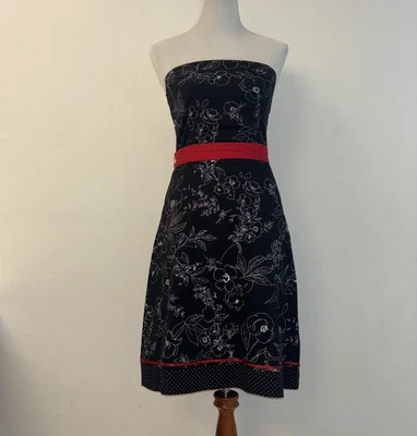 Ruby Rox Y2k Babydoll Dress sz 7 M Floral PolkaDot Pinup Coquette Rockabilly Vtg - Image 1 of 4