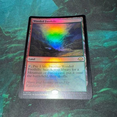 Wooded Foothills foil MH3 Mountain Landscape Fantasy Card Game - Image 1 of 2