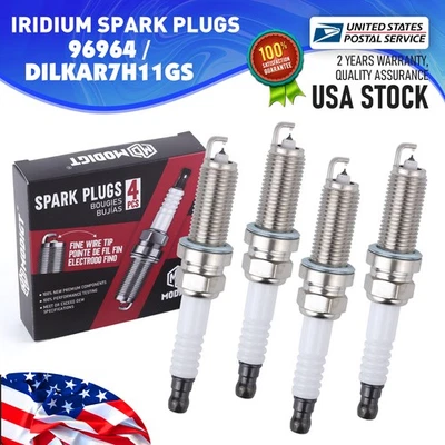 8x bujías de iridio 96964/DILKAR7G11GS OEM para Nissan Armada 2017-2020 NV2500 Foto 1 de 4