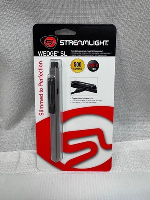 Streamlight 88842 Black Wedge SL Slim Rechargeable Flashlight   Brand New - Image 1 of 2