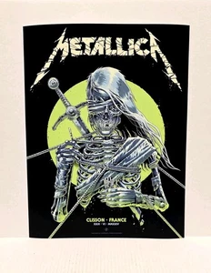 🔥Metallica Lithographie Reprint 13 x 17 Clisson, Frankreich 29.06.2024 Poster🔥 - Bild 1 von 3