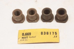 Set of 4 NOS 1937 1938 1939 Chevrolet 216 Flywheel to Crankshaft Nut 838175 - Picture 1 of 4