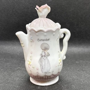 1995 Precious Moments Porcelain Teapot Spice Jar “Coriander” Enesco - Picture 1 of 6