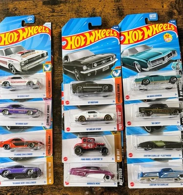 Hot Wheels (20) MOC (Snoopy,Batman,Ford , Chevy And Dodge) (Decent Cards)👍🔥👀 - Image 1 of 4
