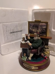 Thomas Kinkade Illuminated Sculpture Collection The Spirit of Christmas 2004 Coa - Picture 1 of 8