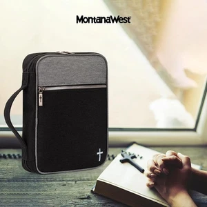 Montana West Bible Cover for Women Men with Leather Bookmark Book Carrying Cases - Picture 1 of 3