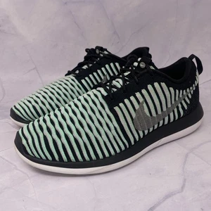 Nike Roshe Two Flyknit Green 844620-600 Youth Boys Sz 7Y = Womens Sz 8.5 M - Picture 1 of 11