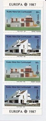 SA08c Turkish Cyprus 1987 EUROPA Stamps - Modern Architecture mint booklet - Image 1 of 2