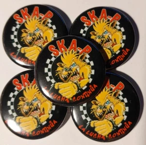 1x Ska P Button Ska Skapunk Punk Skinhead SHARP Rude Boy Punkrock - Imagen 1 de 1