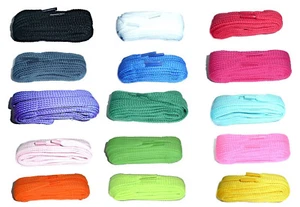 QUALITÀ BRITANNICA Scarpe Stivali Lacci Lunghi 140cm Grossi Extra Larghi Piatti A SCELTA Colori - Foto 1 di 30