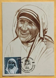 Maximumkarte. Persönlichkeiten/ Mutter Tereza. Moldawien - Bild 1 von 2