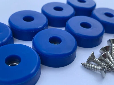 1" DIA Cutting Board Rubber Bumpers LOW PROFILE Silicone Black Clear Stainless - Image 1 of 4