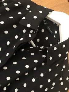 BODYFLIRT Georgette Bluse Tunika Hemd Schwarz Weiss  Punkte 36 - 38 - Bild 1 von 8