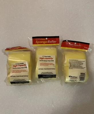 Rodillo de espuma 3” rodillos de esponja de ajuste, nuevo en caja, 12 paquetes Foto 1 de 2