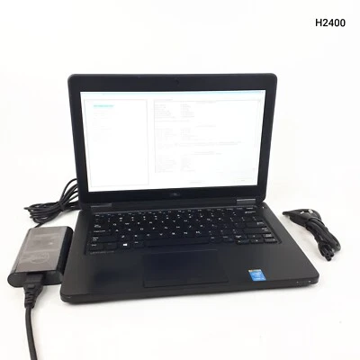 Dell Latitude E5250 12.5"Laptop i3-4030U 8GB Ram No HDD No OS Boots BIOS H2400 - Image 1 of 4