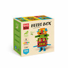 Bioblo Hello Box Rainbow-Mix mit 100 Bausteinen Bausteine Konstruktionsbausteine