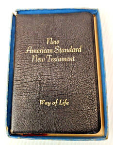 Nouveau cuir American Standard Nouveau Testament 1972 édition mode de vie 4,5 x 6,5