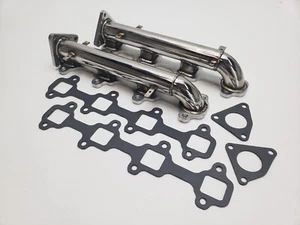 Stainless Steel Headers Manifolds FOR 2001-2016 Chevy GMC Duramax Diesel 6.6L - Bild 1 von 4