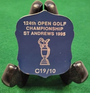 1995 British Open Golf St. Andrews Weekly Badge Tiger Woods 1st Palmer Last-RARE - Picture 1 of 11