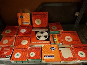 16x Magnetophon Magnetbandspulen, Konvolut, Agfa, Basf, Kellerfund  - Bild 1 von 3