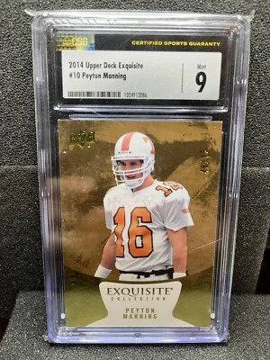 2014 Upper Deck Exquisite Peyton Manning /75 #10 CSG 9 Volunteers - Image 1 of 2